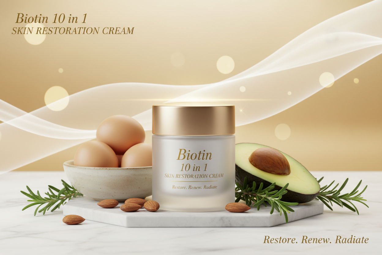Biotin 10 in 1 Skin Restoration cream (pack of 2) BUY 1 GET 1 FREE